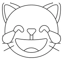 Кіт зі сльозами радості emoji