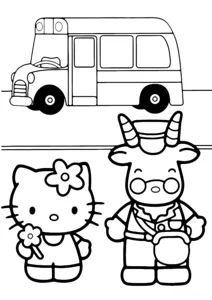Розмальовки Хелло Кітті (Hello Kitty)