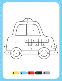 Колір таксі за номерами 1-5