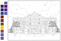 Контур казино — розфарбування за номерами
