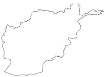 Контурна карта афганістану