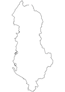 Контурна карта албанії