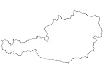 Контурна карта австрії
