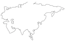 Контурна карта азії