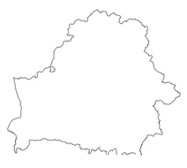 Контурна карта білорусі