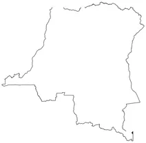 Контурна карта демократичної республіки конго