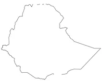 Контурна карта ефіопії