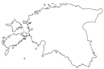 Контурна карта естонії