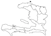 Контурна карта гаїті з регіонами