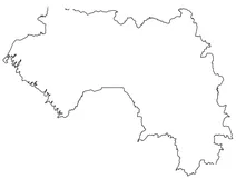 Контурна карта гвінеї