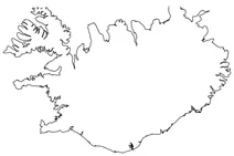 Контурна карта ісландії