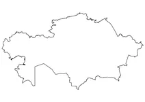 Контурна карта казахстану
