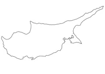 Контурна карта кіпру