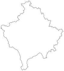 Контурна карта косова