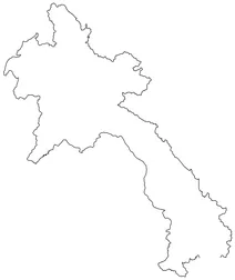 Контурна карта лаосу