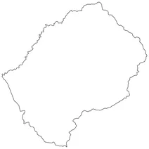 Контурна карта лесото