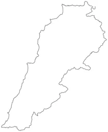 Контурна карта лівану