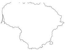 Контурна карта литви