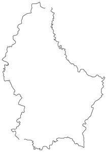 Контурна карта люксембургу