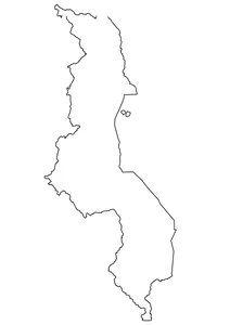 Контурна карта малаві