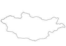 Контурна карта монголії
