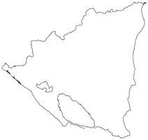 Контурна карта нікарагуа