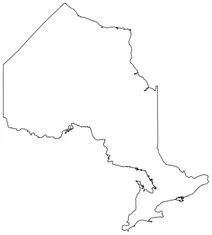 Контурна карта онтаріо
