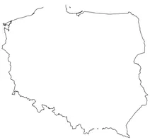 Контурна карта польщі