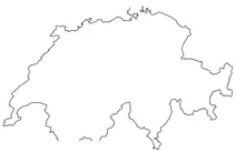 Контурна карта швейцарії