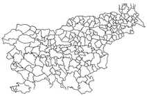 Контурна карта словенії з регіонами