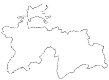 Контурна карта таджикистану