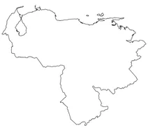 Контурна карта венесуели