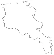 Контурна карта вірменії