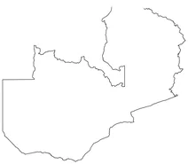 Контурна карта замбії