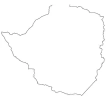 Контурна карта зімбабве