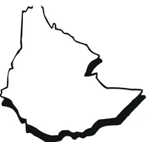 Контурна мапа ефіопії
