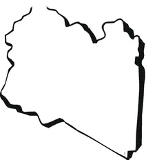 Контурна мапа лівії