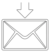 Конверт зі стрілкою emoji