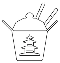 Коробка на винос emoji