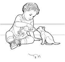 Кошеня п’є молоко