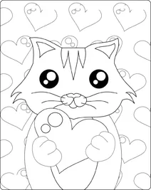 Кошеня з сердечком