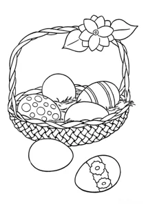 Кошик великодніх яєць
