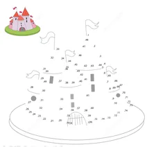 Крапка за крапкою – мультяшний замок