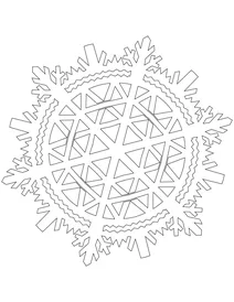 Красива сніжинка
