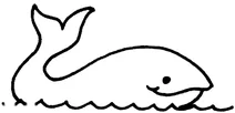 Кит на водному плесо