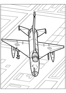 Розмальовка «”Китайський винищувач Ченду J-7 на базі МіГ-21″»: роздрукувати, завантажити