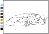 Lamborghini centenario — розфарбуй за номерами