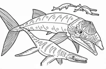 Leedsichthys and liopleurodon