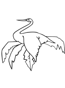 Лелека сидить