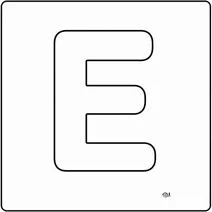 Letter e